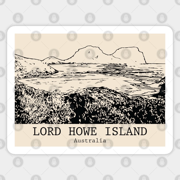 Lord Howe Island Group - Australia Sticker by Lakeric